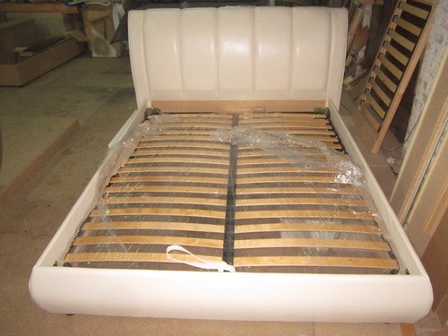 Bed MFR Lucia 160x200 with a lifting mechanism (Gerra Deluxe Milk)