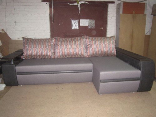Folding sofa MFR evroknizhka Mustang (Queens Grey / Gerra Deluxe Dark Grey / Pride 5251)