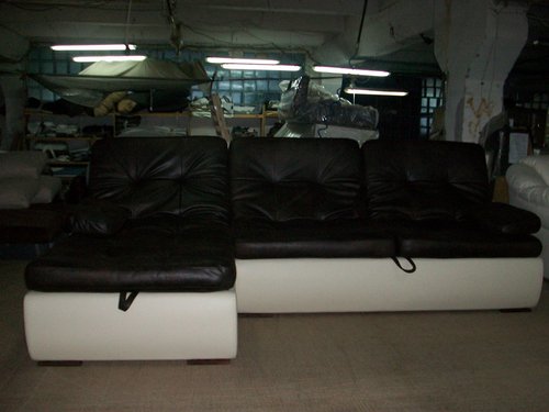 Folding sofa MBC Milton Slim cougar (Antares Dark Brown / Fly 2200)