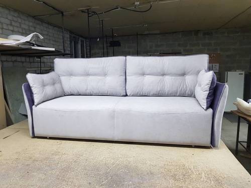Folding sofa MVS three leaders evroknizhka (Atlanta Ash / Atlanta Plum / Atlanta Grey)