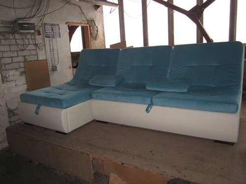 Folding sofa MBC Milton Slim cougar (Hepi 154 / Zeus Deluxe Ivory)