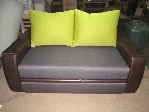 Розкладний диван МВС Мустанг Двійка єврокнижка і дельфін (Bahama grafit / Bahama green / Teos dark brown)