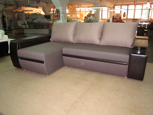 Folding sofa MFR evroknizhka Mustang (Queens Coffee / Gerra Dark Brown / Queens Cocoa)
