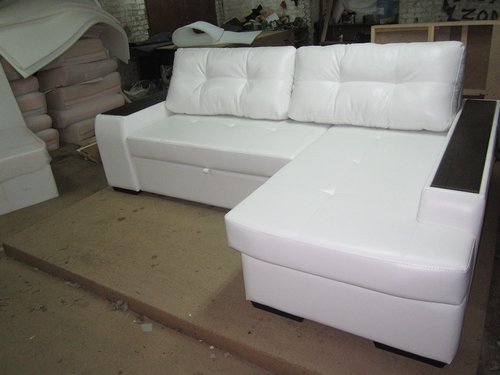 Folding sofa MBC Valencia dolphin (Prime Easy Clean Snow)