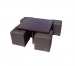 Tet-a-Tet set 4 poufs and coffee table MVS
