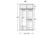 Sliding wardrobe with two doors CRYSTAL K2
