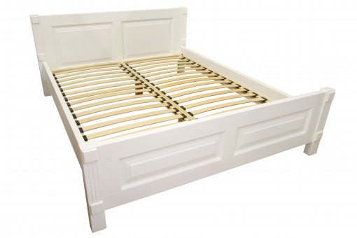 Double wooden bed MVS Sofia white