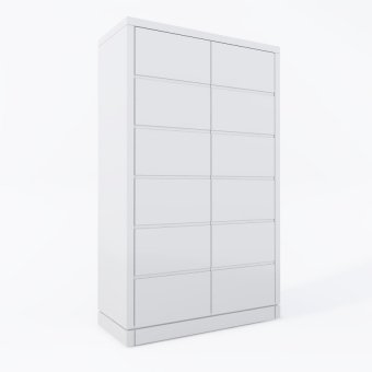 The two-door wooden wardrobe Modern (color 11) MVS