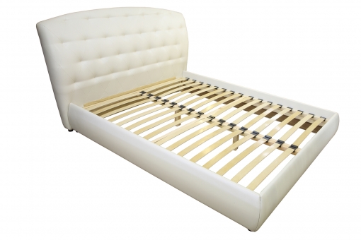 Double bed with upholstered headboard Romagna 160x200 cm MVS