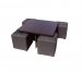 Tet-a-Tet set 4 poufs and coffee table MVS