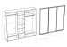 Three-winged wardrobe №10 MVS