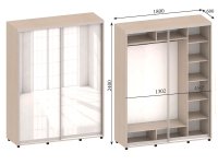 A two-door wardrobe №6 MVS