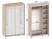 A two-door wardrobe №9 MVS