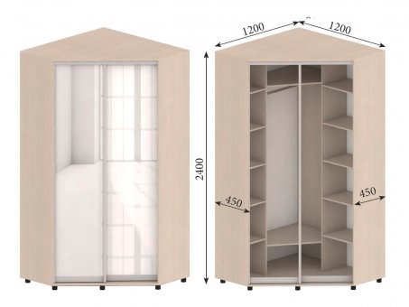 Wardrobe corner SHU-12 MVS
