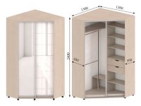 Wardrobe corner SHU-13 MVS