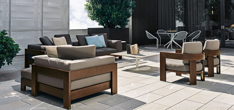 set of street furniture