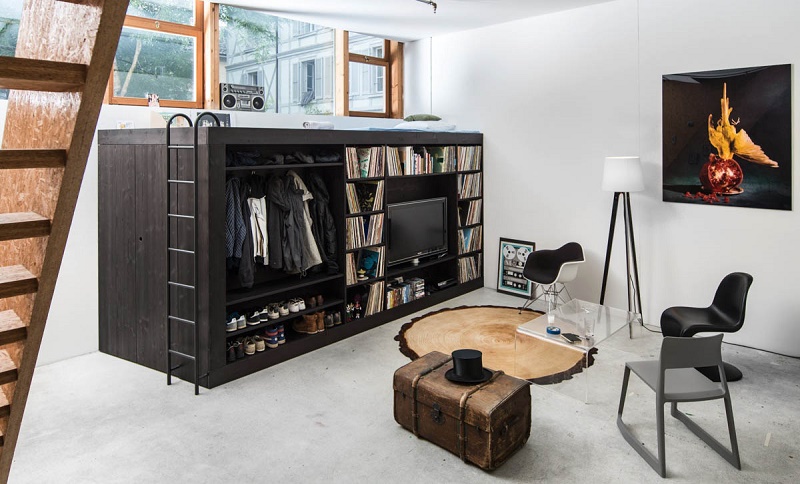 compact bedroom 
